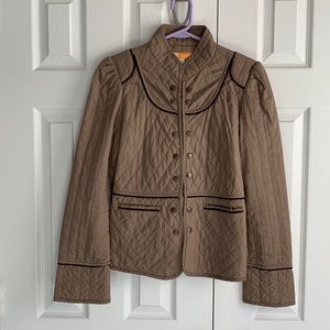 Tulle Brown Military Style Jacket